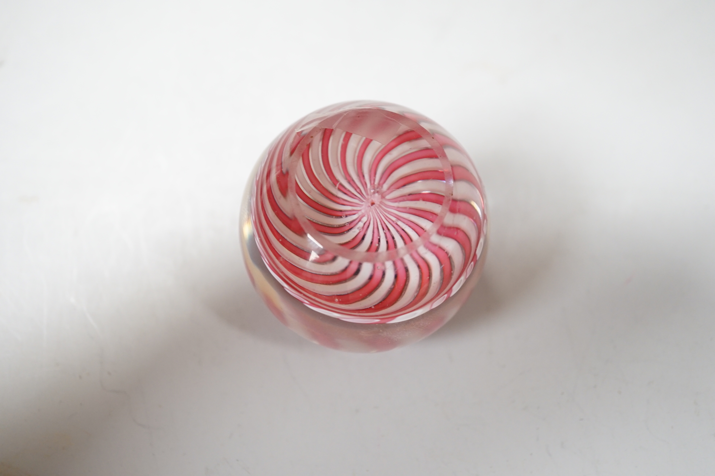 A Clichy swirl paperweight, 4.5cm approximate diameter